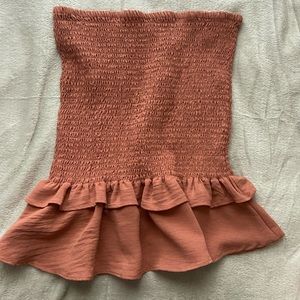 Strapless top